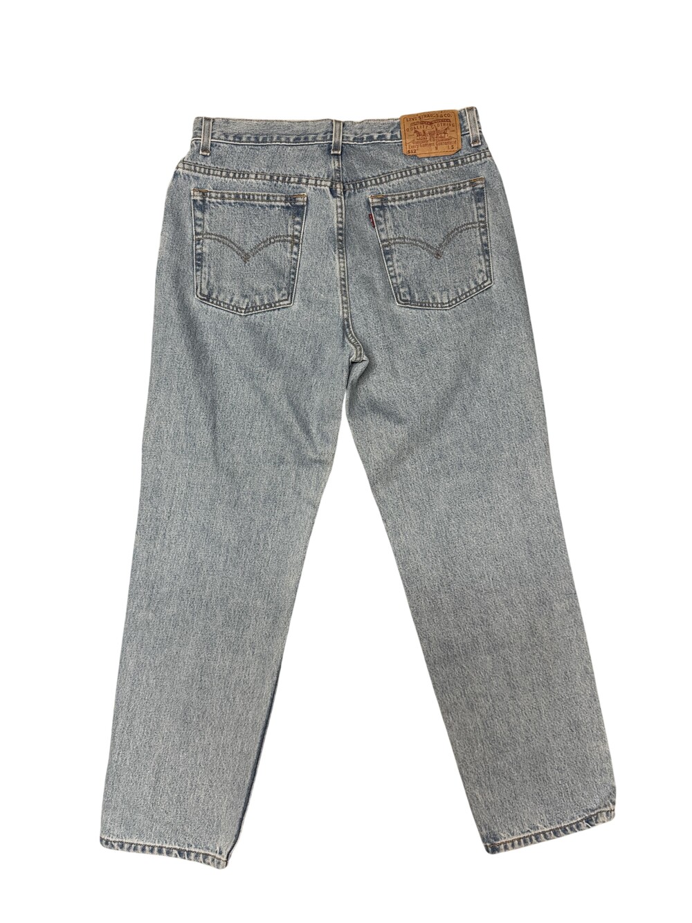 Levis 512 Jeans Womens 12 Blue Light Wash Straight Leg 32x29 Denim vintage 90s